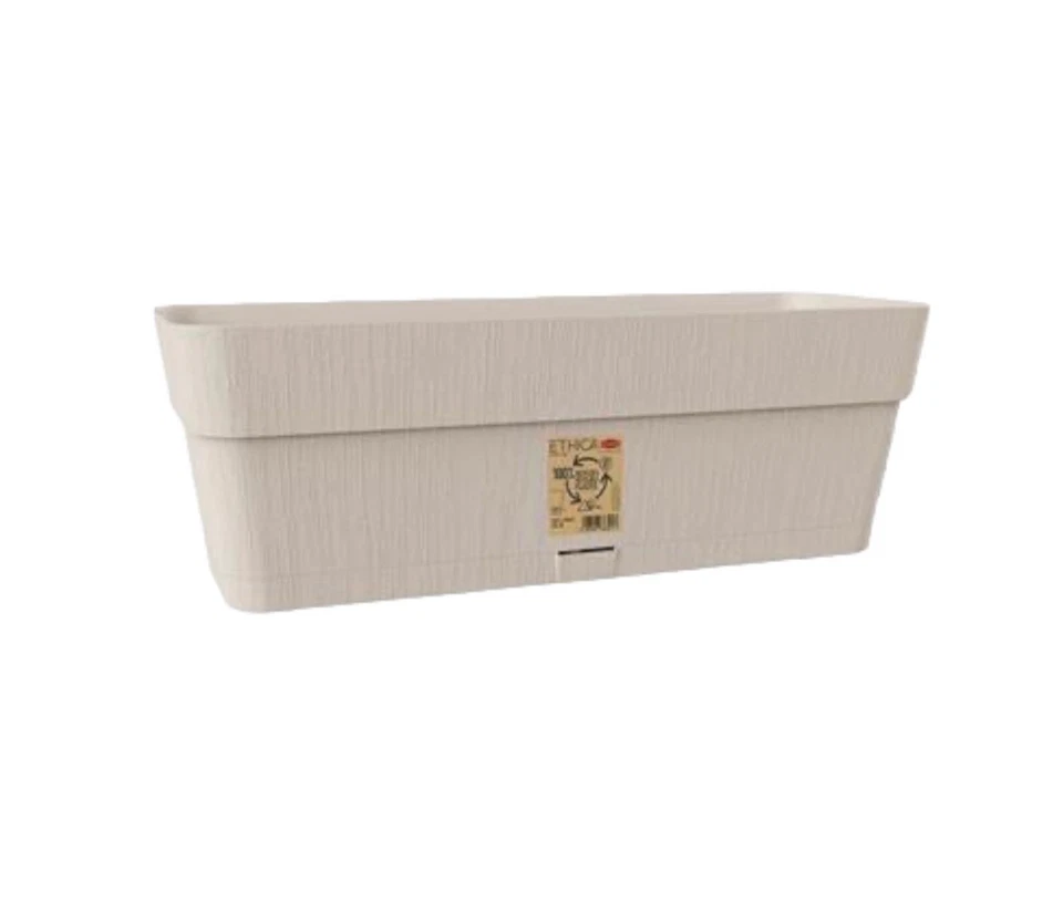 Vaso Fioriera Plastica Rettangolare Balcone Giardino Terrazzo interno balconetta - Immagine 2 di 4