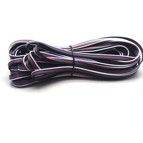 RGBW Electrical Extension Cable 5Pin 22AWG LED Strip Light Ribbon Wire for 5050 - Picture 11 of 15