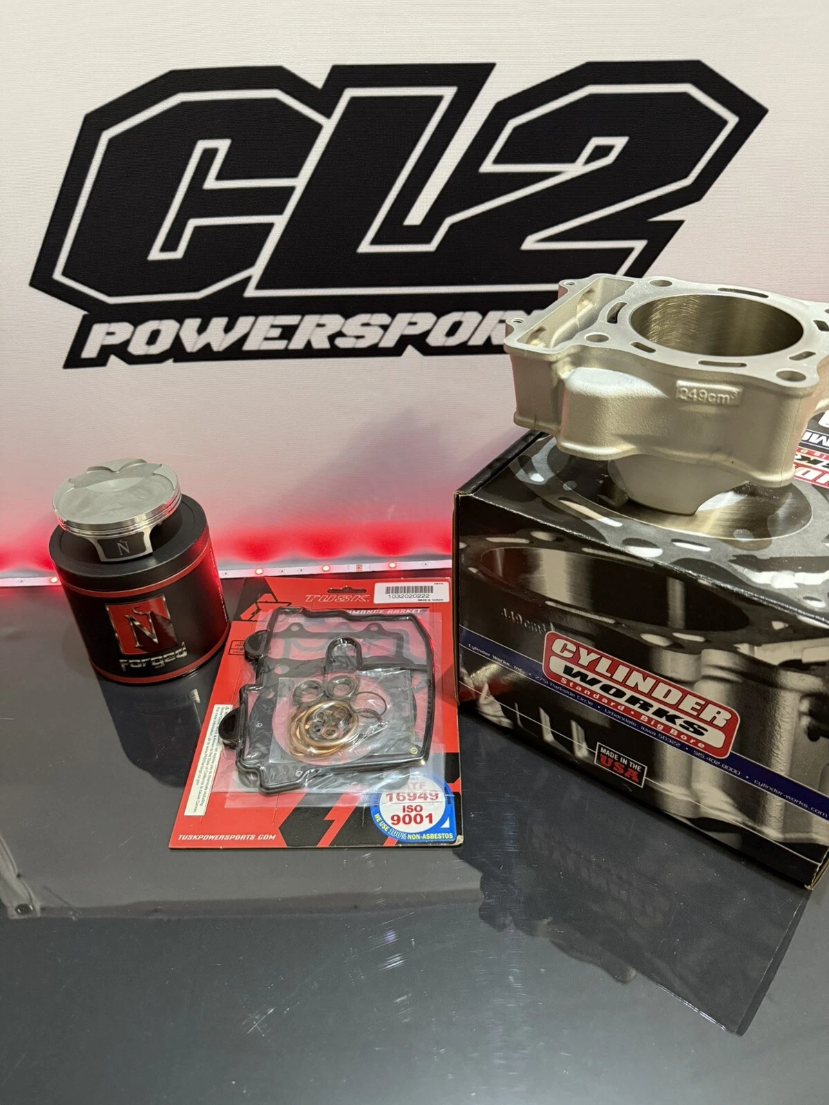 🏁 KIT COMPLETO REBUILD MOTOR HONDA CRF250R 2010-2013 ● Athena + Hotrods ● Cilindro, Pistón, Cigüeñal Y Cadena De Distribución