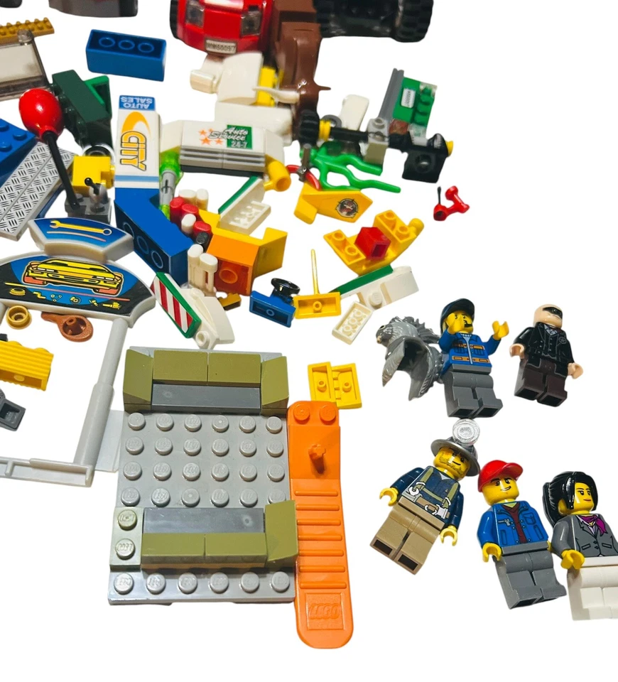 Lego Ladrillo Mezcla Piezas Lote De 4 Coches 5 Figuras 1 Loro Piezas Mixtas Surtidas Foto 4 de 4