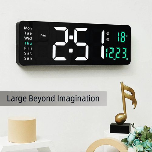 Large Digital Wall Clock with Remote Control, 16 Inch LED Display Count up & dow - Picture 11 of 12