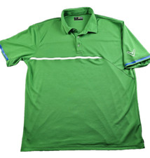 Callaway Polo Shirt Mens Size 2XL Green Opti Dri Fit Golf Short Sleeve EUC