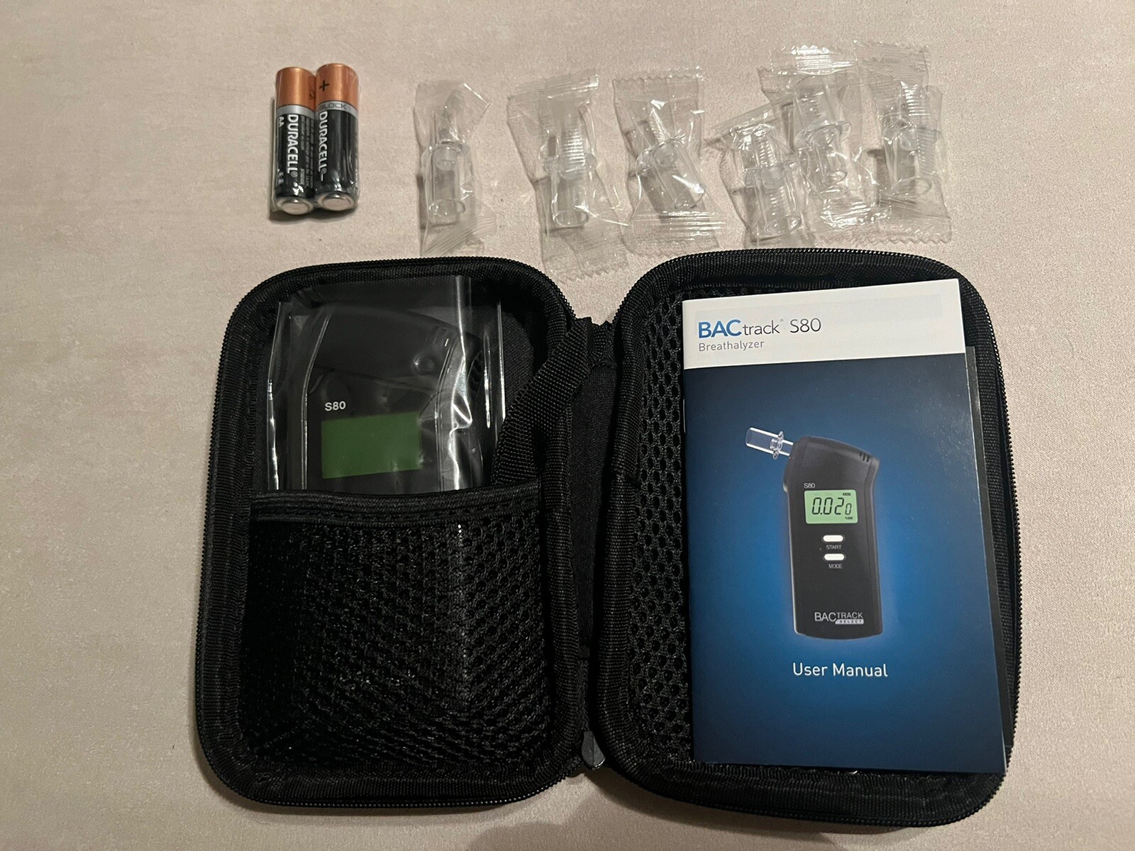 BACtrack S80 Pro Portable Breathalyzer Black New Unused 989898141906