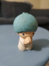 VINTAGE SANRIO CHARACTER LITTLE FIGURINE WITH BLUE HAIR. Star Twins