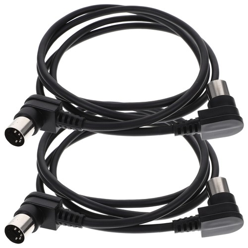 2 Pcs Doppelte Männliche Verbindungskabel Tastaturdraht Midi-Verlängerungskabel