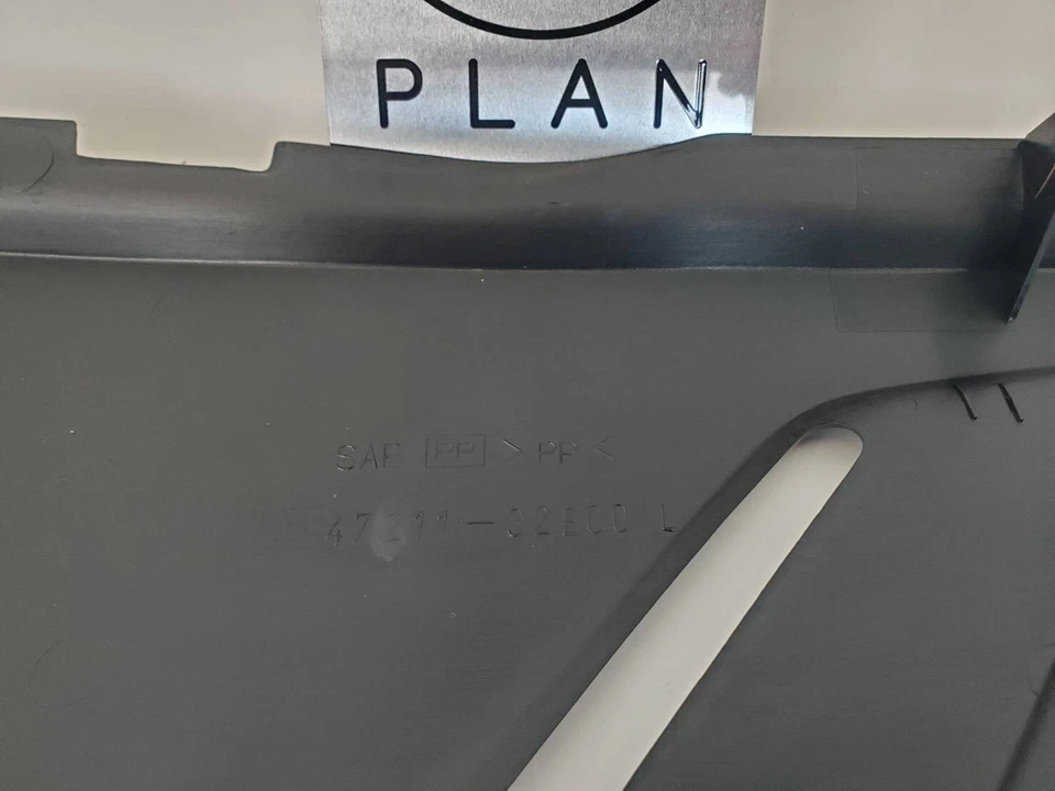 SUZUKI DR650SE BLACK SIDE FRAME COVERS LH RH OEM LEFT RIGHT Set from Japan Foto 4 de 4