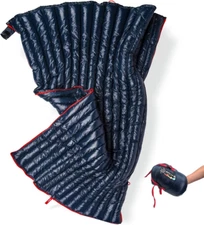 ZOOOBELIVES Ultralight Backpacking 32-50F Down Sleeping Bag - Double, Navy 