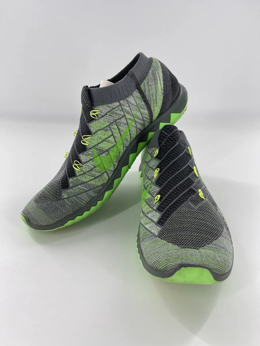 consola Hay una tendencia inflación Nike Free 3.0 Flyknit Men's US 13 Barefoot Ride Green Gray Running Shoes |  eBay