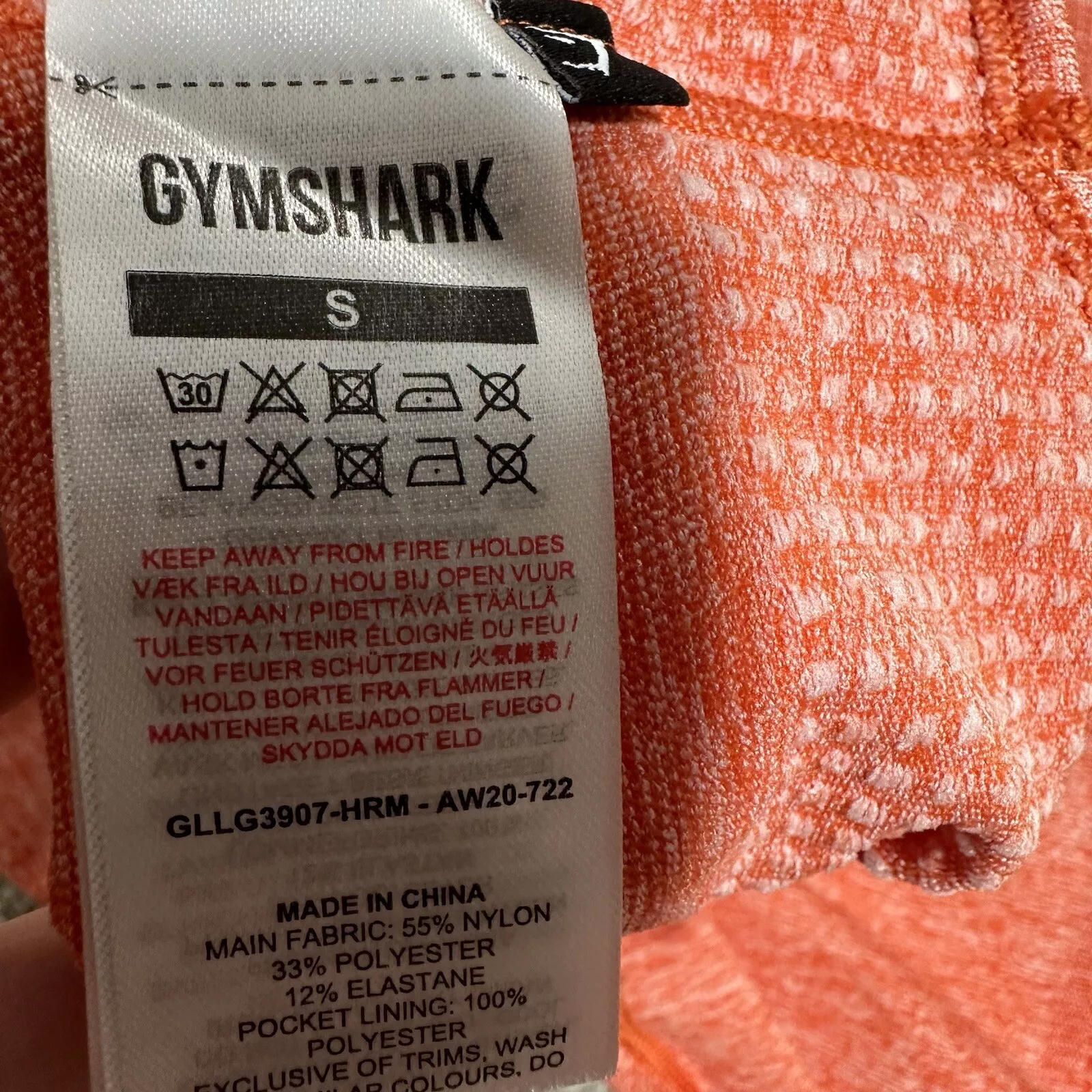 gymshark vital seamless mid rise scrunch zip pocket leggings