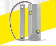 Magnetic Wired Contact Sensor for Gate/Garage Door, Roller, Factory Switch Alarm