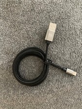 USB-A to Lightning Braided 3 ft Cable - used