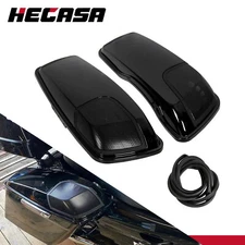 Saddle bag Lids Speaker 5x7 Cutouts For Harley Touring Road King Glide 2014-2024