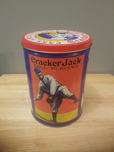Vintage Cracker Jack Tin 1992 Limited Edition 'Pass Around Your Cracker Jacks' - Picture 2 of 9