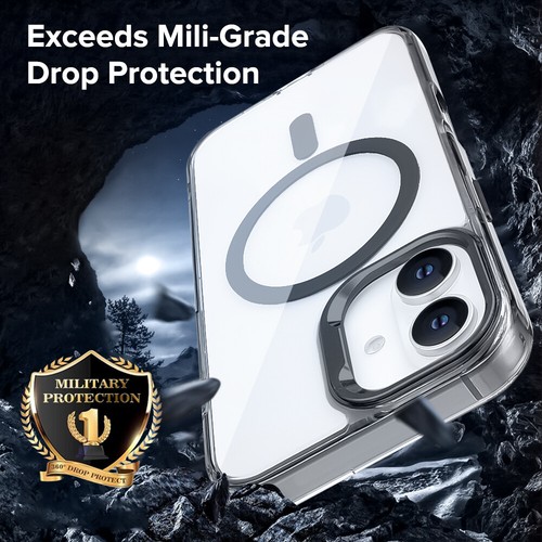 For Apple iPhone 16 Plus Ultra Clear Hard Back PC & TPU Edge MagSafe Cover Case - Foto 13 di 43