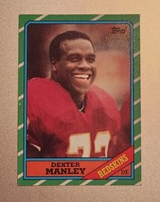 1986 TOPPS DEXTER MANLEY #180 WASHINGTON REDSKINS