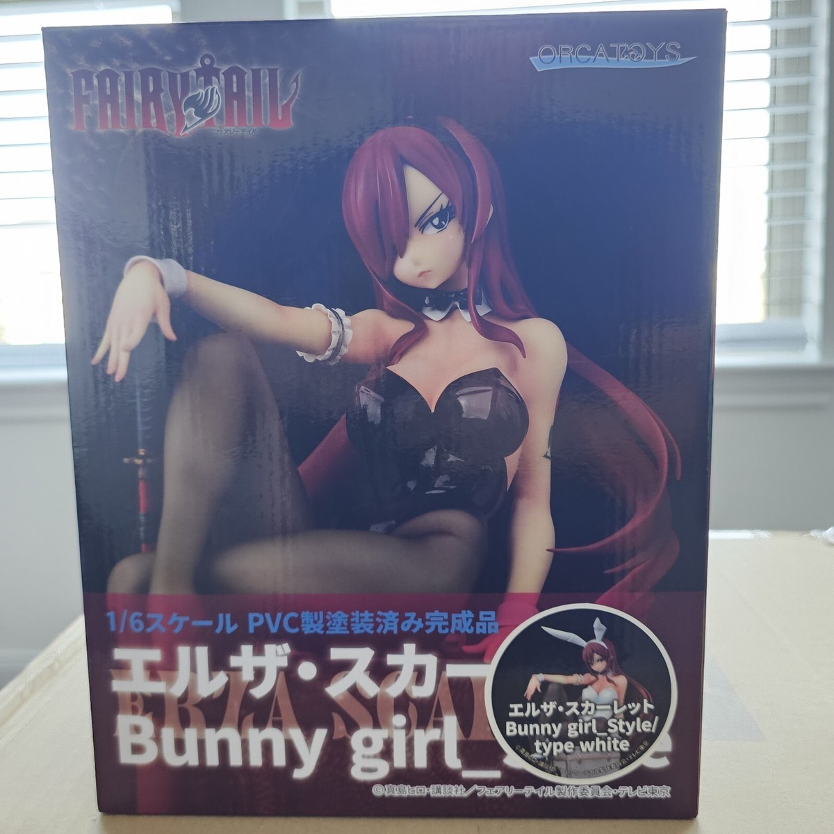 Fairy Tail Erza Scarlet Bunny Girl Style Type White 1/6 Figure 