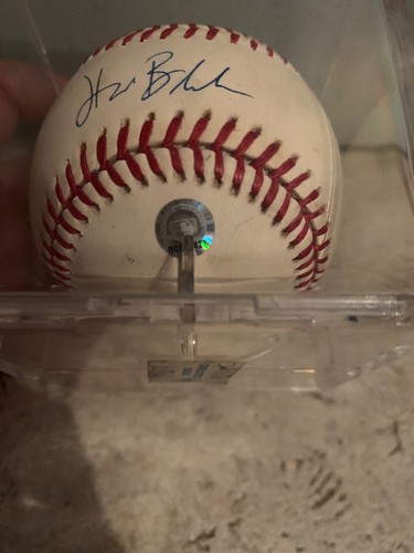 Hank Blalock Texas Rangers Signed Autographed Rawlings Baseball Hologram - Picture 3 of 6