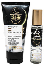 Bath Body Works Moonlight Zen Black Chamomile Body Spray Mist Cream Mini 2pc