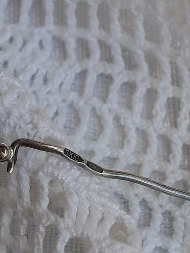 USSR Wreath Brooch 875 sterling silver Crystals Vintage Kharkiv Stamp Star Rare - Picture 3 of 11