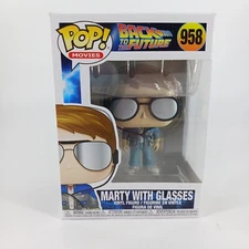  Funko Pop Back to The Future Marty with Glasses #958 With Protector