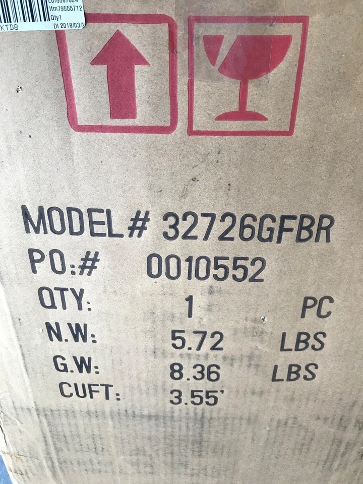 Lámpara de mesa Kenroy Home Signet bronce moteado dorado 32726GFBR (caja abierta) (C1 Foto 2 de 2