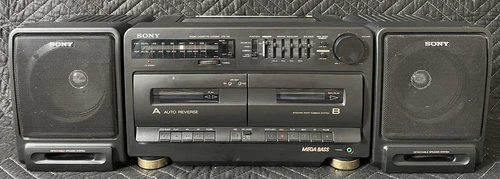 Sony CFS-710 Boombox FM/AM Radio + Cassette Player & Recorder *Tested Working