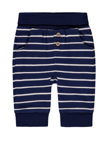Steiff Shades Of Blue Suit Pants, Dark Blue Striped Sz 68
