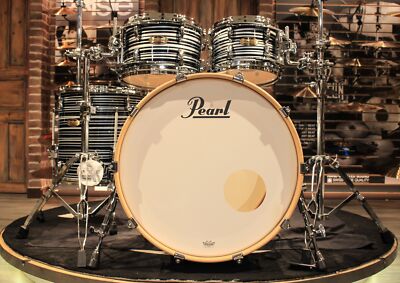 Pearl Masters PREMIUM MAPLE ブラック(ケース付き) Pearl Masters Maple 4-piece Shell Pack - Piano Black