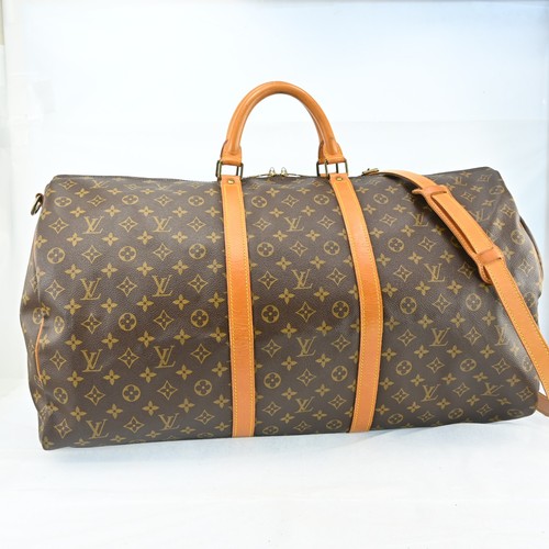 Auth Louis Vuitton Monogram Keepall Bandouliere 60 M41412 Boston Bag P5049SA805