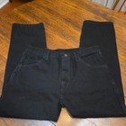 Rustler Wrangler Black Heavy Weight  Denim Jeans Straight Fit Men's 36 x 29 — photo 3