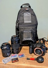 Sony Alpha 350 DSLR Camera and 2 Lenses
