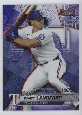 2025 Bowman's Best Purple Mojo Refractor /250 Wyatt Langford #63 1fw1
