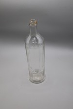 Antique Glass ASCO Bottle 1920s 11” Tall Embossed Made In USA Clear - Bottle