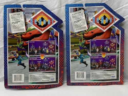 Figuras de acción ReBoot Color Change Bob & Dot sin usar, en caja 1996 Irwin - Imagen 2 de 6