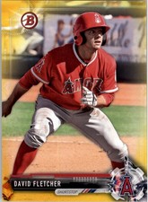 2017 Bowman Prospects Yellow #BP113 David Fletcher - BB