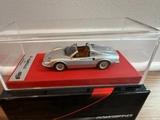 1/43 BBR FERRARI 246 GTS ARGENTO NURBURING RED LEATHER BASE LE 5 PC N MR