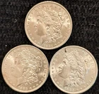1883, 1884, 1885 New Orleans US Morgan Silver Dollars ~ Unirculated ~ 3 Coins ~