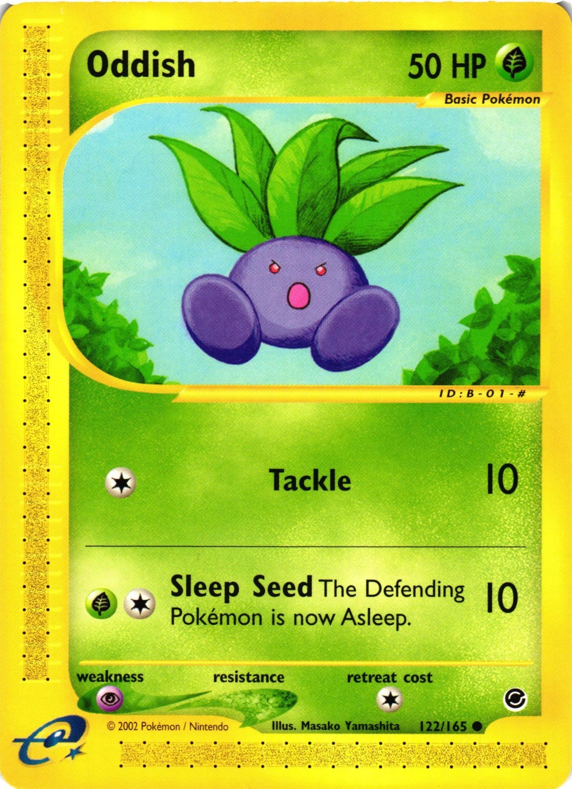 Pokemon TCG Oddish Common Normal Expedition 122/165 NM