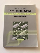 2003 Toyota Camry Solara Electrical Wiring Diagram Service Shop Manual Ewd 2003 Toyota Camry Solara Electrical Wiring Diagram Service Shop Manual Ewd