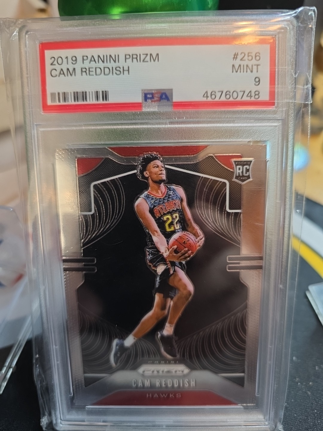 CAM REDDISH ROOKIE PRIZM 2019-20 #256 PSA GRADED 9 MINT ATLANTA HAWKS