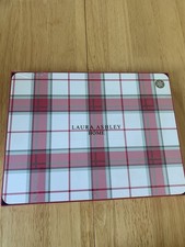 LAURA ASHLEY KINROSS CHECK SET OF 4 CORKBACK PLACEMATS NEW SEALED