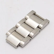 Tudor Genuine 3 Link 799512 Men's Watch Belt Band Bracelet Parts Silver 16mm