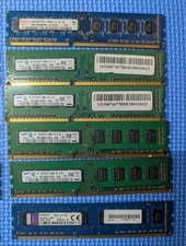 Lot of 22 Mixed DDR3 & DDR4 RAM Sticks Samsung, SK Hynix, Micron Memory Modules