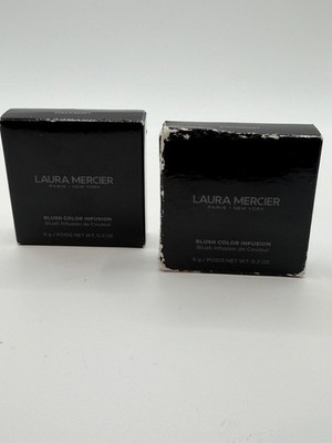 Lot of 2 Laura Mercier Blush Color Infusion Powder Strawberry 6g 0.2oz Ea New