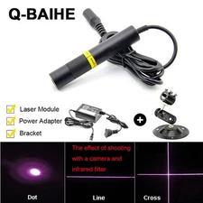 850nm 200mW Dot Line Cross IR Laser Module 16x120mm w/Adapter US/EU/AU/UK DIY