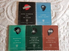 Set Of 5 1950’s Aluminum Company of America ALCOA Books Alloys-Casting-Forming..