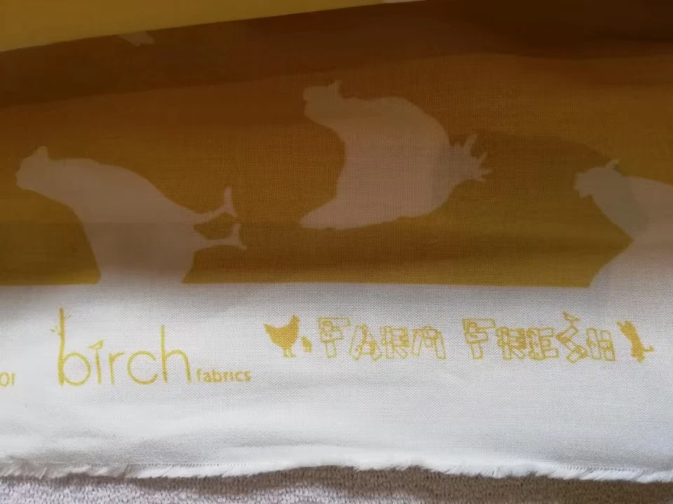 235cm Birch Fabrics Hühner Stoff Webware Baumwolle - Bild 3 von 3