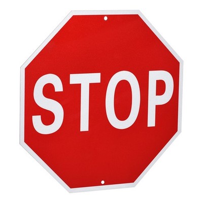 Stop Sign 18'' x 18'' Warning Reflective Aluminum Signs for Street Traffic