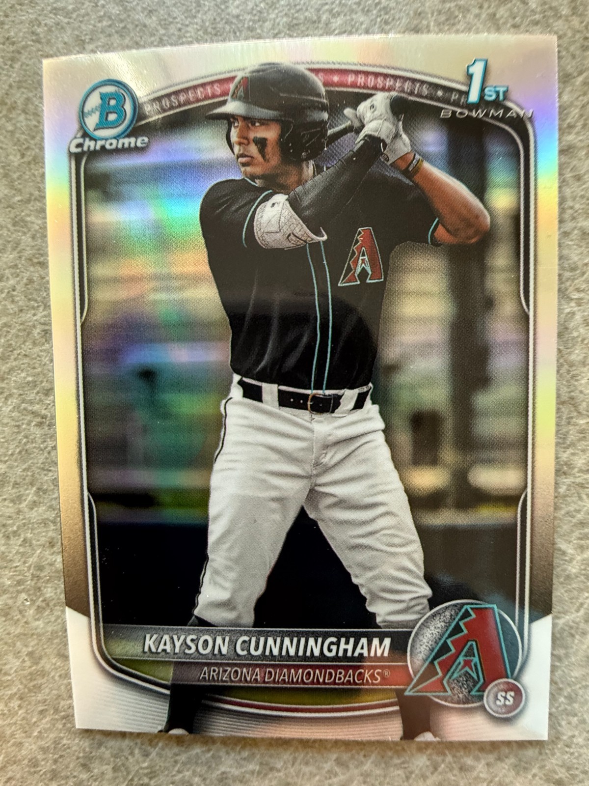Kayson Cunningham 2025 Bowman Draft Chrome 1st Refractor #BDC-84 Arizona