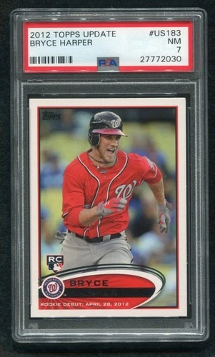2012 Topps Update Series Rookie Debut Bryce Harper #US183 PSA 7 NM ROOKIE RC 